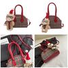 Canvas Mini Bowtie Bag With Zipper For Daily Casual Wear