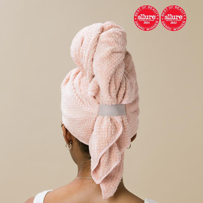 Extra Large, Extra Thick Quick-Dry Women's Hair Towel - Class A Pure Cotton, Absorbent, Head Wrap