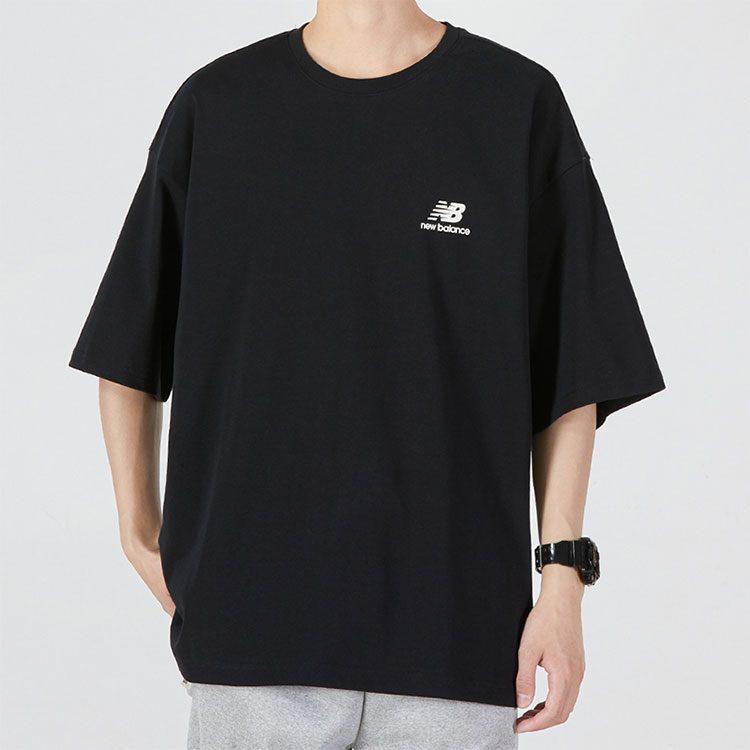New Balance Drop Shoulder Sleeve T Shirt Men's Black AMT22392-BK