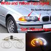 WHITE  LED Headlight Angel Demon Eyes Kit Angel Eyes Light For BMW 3 Series E46 Sedan Touring Wagon Coupe Compact 1998-2005