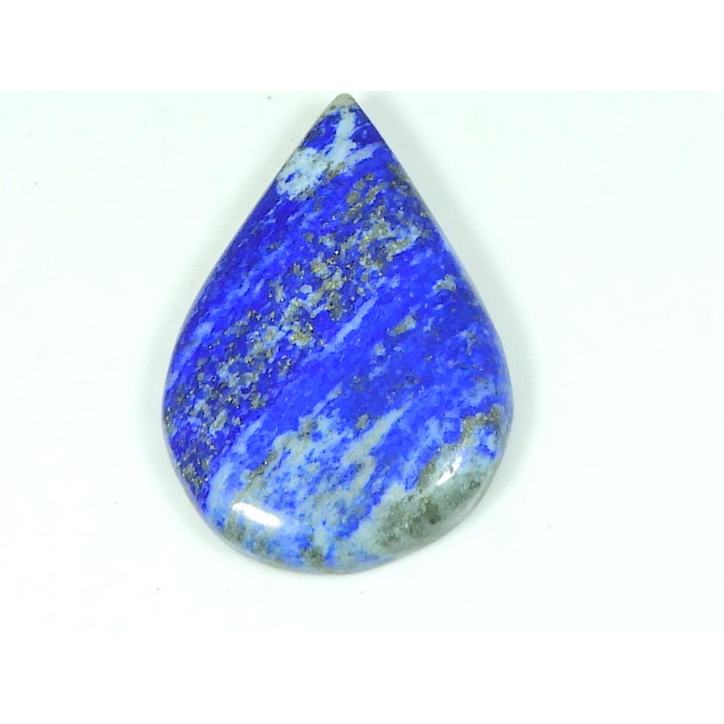 27X40X05 MM Natural Lapis Lazuli Pear Shape Cabochon Loose Gemstone 53Cts. SY-527