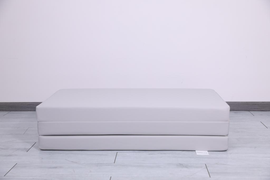 Gymnastic Mattress Satellite Pu 150X100X8 Cm - Three-Piece Grey