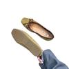 French Flat-soled Ballet Shoes Commuter Single Shoes Women's Shoes 2025 Spring and Autumn Retro Suede Bow Evening Shoes