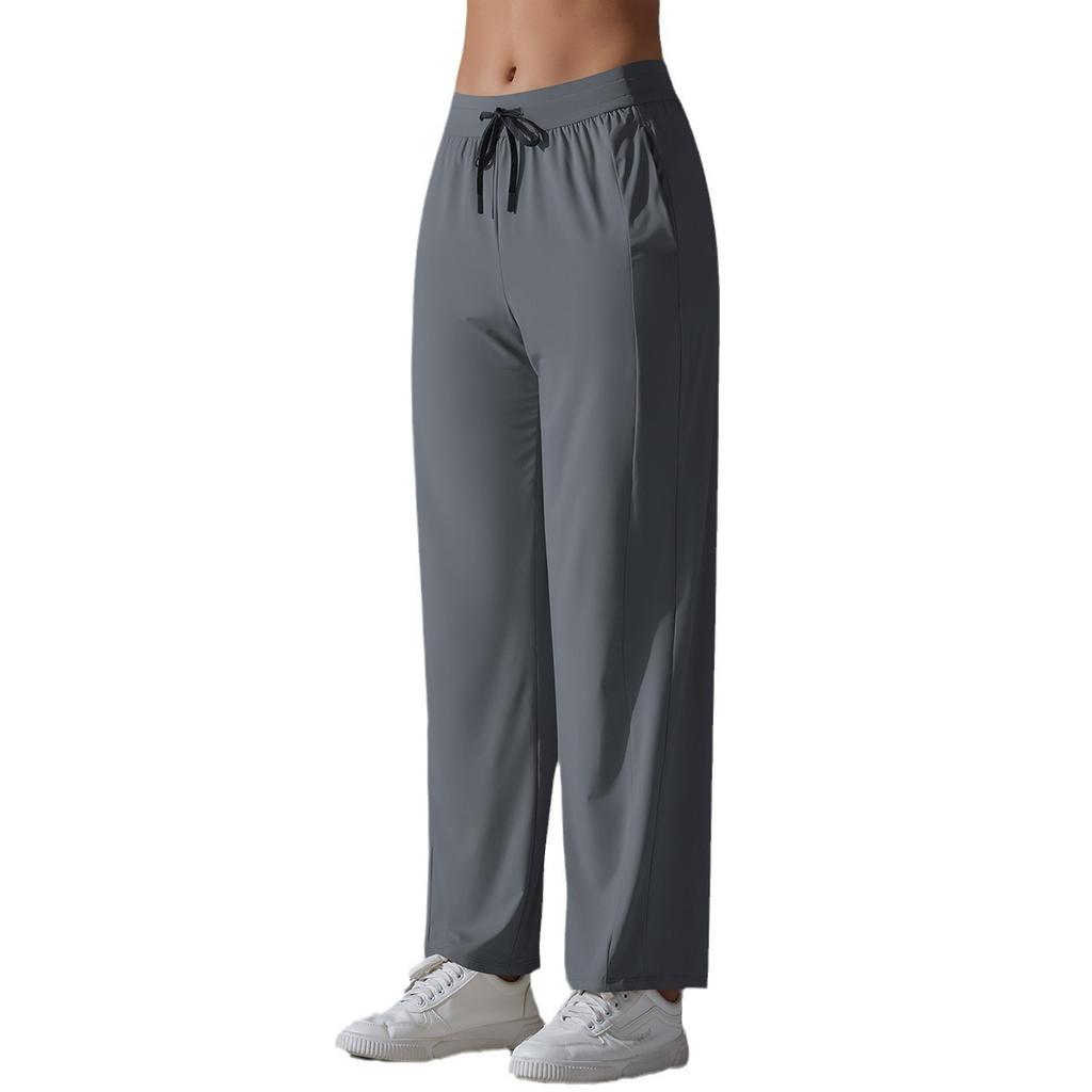 Nylon Original Yarn Ice Silk Cool Yoga Pants Slim-fitting Sunscreen Pants Women's Summer UV Protection Breathable Sunscreen Clothing Women