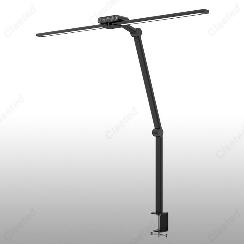 

Creative new LED soft light eye protection long arm aluminum clip desk lamp office reading drawing design computer work lamp EU plug