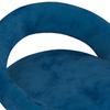 Bar Stool Set of 2 Blue Velvet