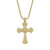 Hip Hop CZ Crystal Cross Pendant Necklace Men Women Gold Or Tone Chunky Chain Jewelry Accessory