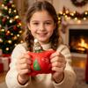 Cute Santa Claus Doll Figures Christmas Tomato Bear Squeeze Toy for Stress Relief, TPR Decompression Soft Anxiety Relief Toys Figure with Festive