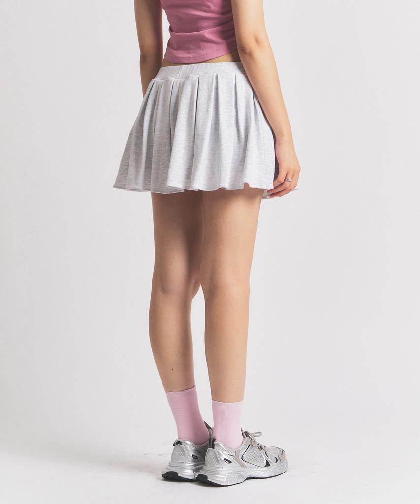 Nil Rise Cotton Skirt Pants White Merange