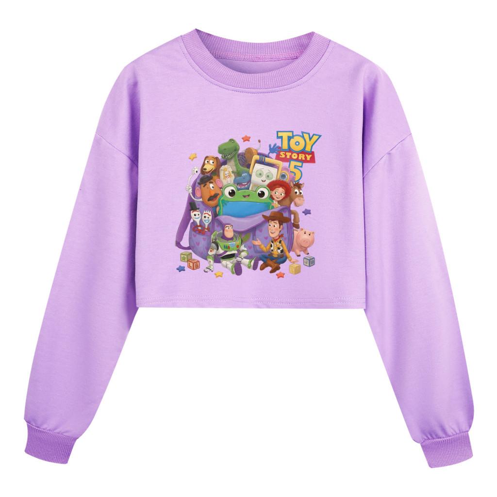 5735 Kids Girls Anime Cartoon Printed Casual Long Sleeves Sweatshirt 110cm