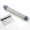 Adjustable Thickness Rolling Pin with Scale and Dough Scraper