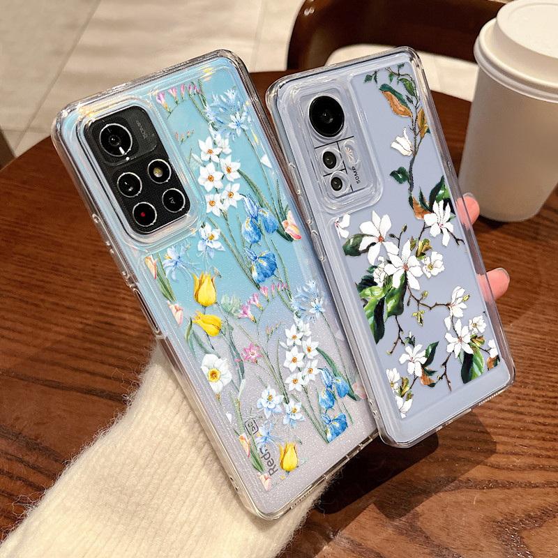 Colorful Print Case For Xiaomi 13t Pro 11t Pro Redmi Note 11 Mi Poco X5 Pro Soft Silicone Clear All Inclusive Protect Cover