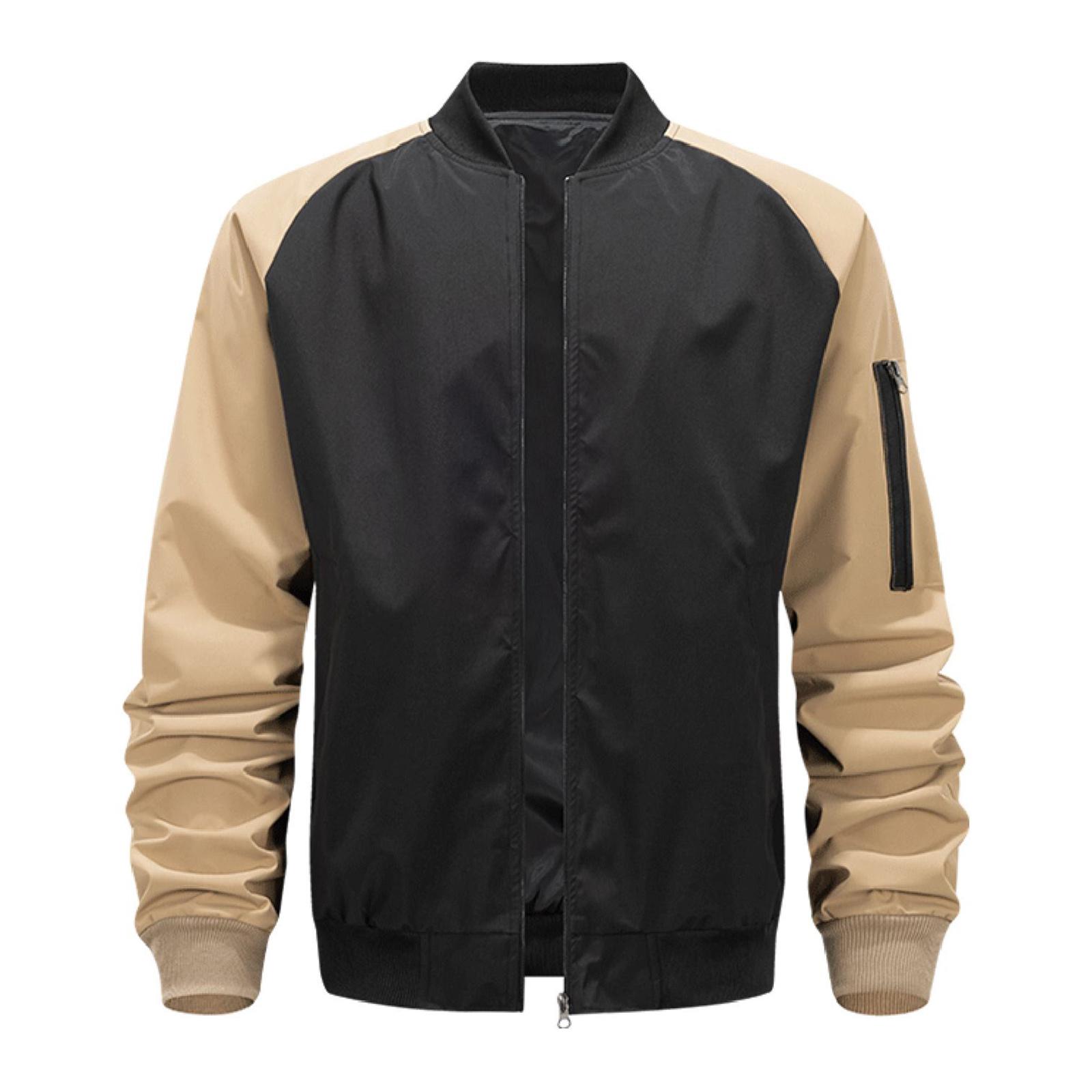 

Мужская свободная куртка Модная куртка с несколькими карманами XL чёрный