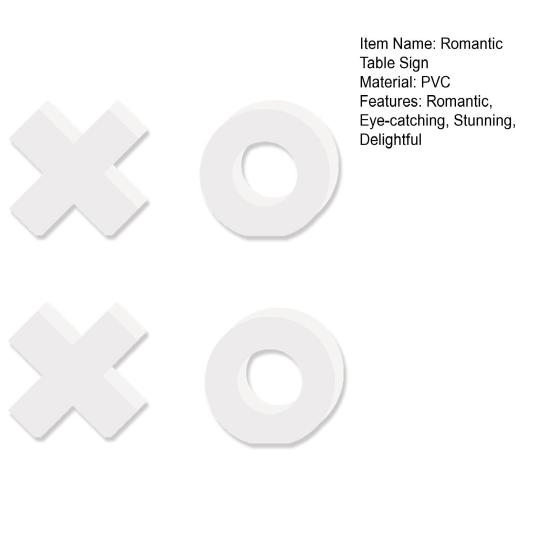 Valentinstag Liebe/XXOO/Herz Tischaufsatz für Zuhause Liebesblockschild Freistehend Party Hochzeitstag Dekoration