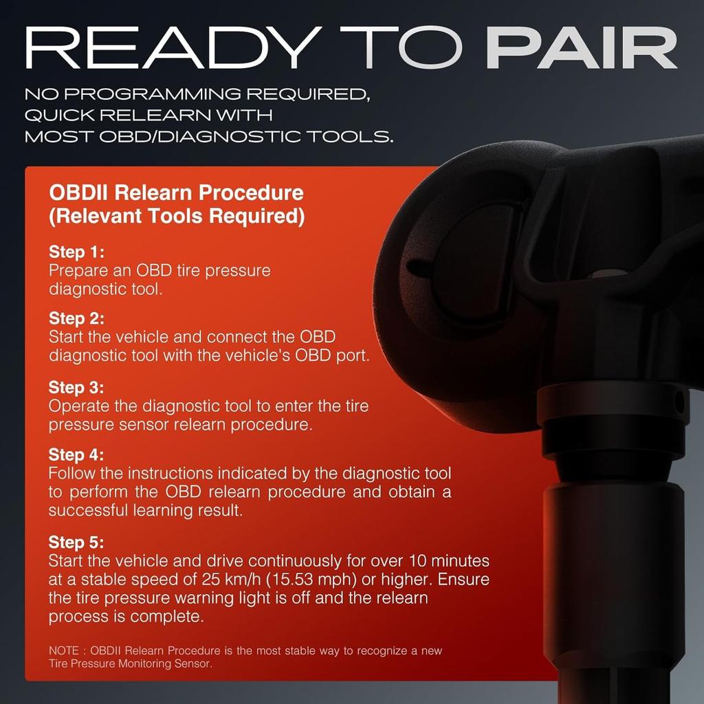 433MHz vorprogrammierter TPMS-Sensor Reifendrucksensor - für Chrysler, Dodge, Jeep, Fiat - Durango, Challenger, Ram 1500, Wrangler, Grand Cherokee