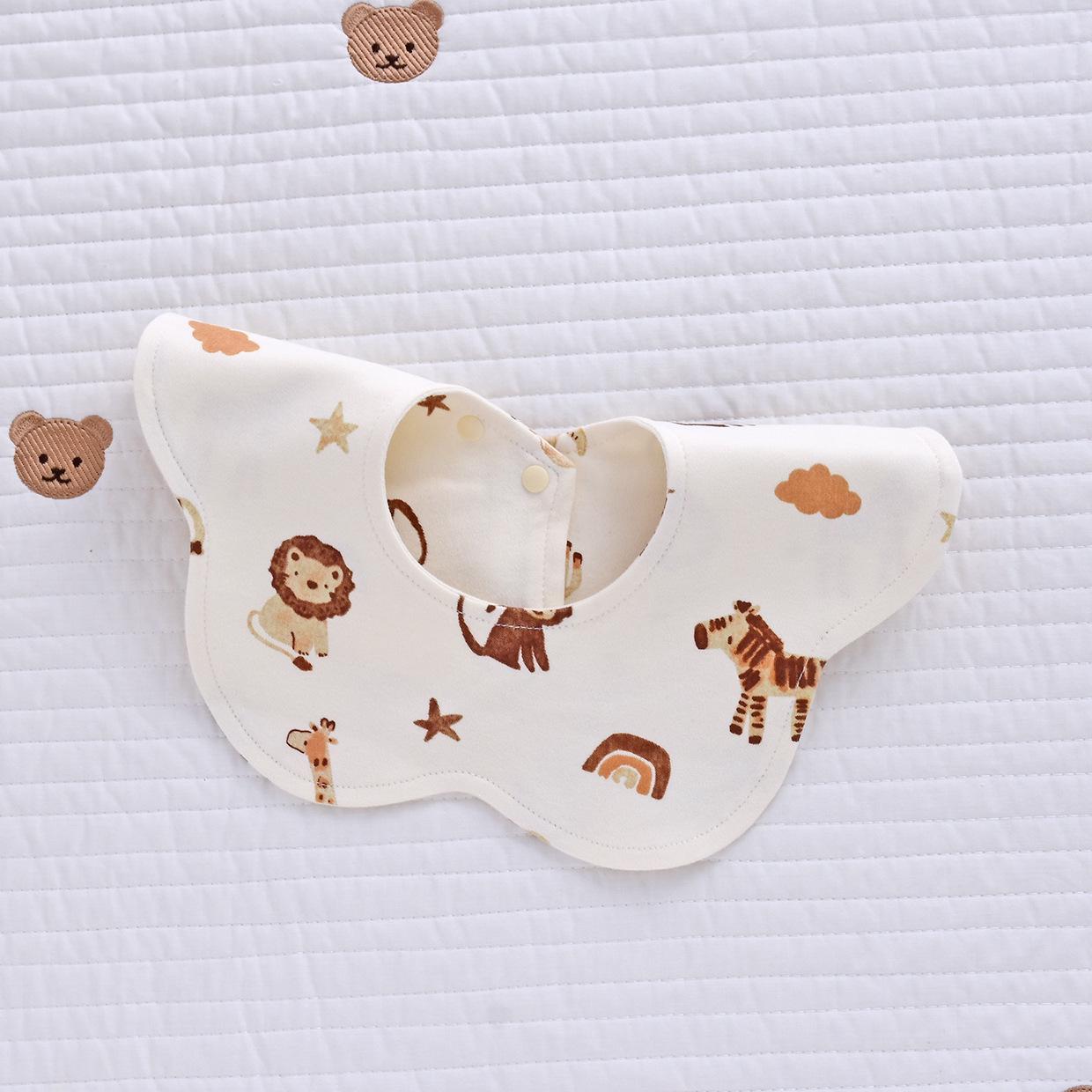 

Унисекс Слюнявчик из чистого хлопка с лепестками 360° для новорожденных