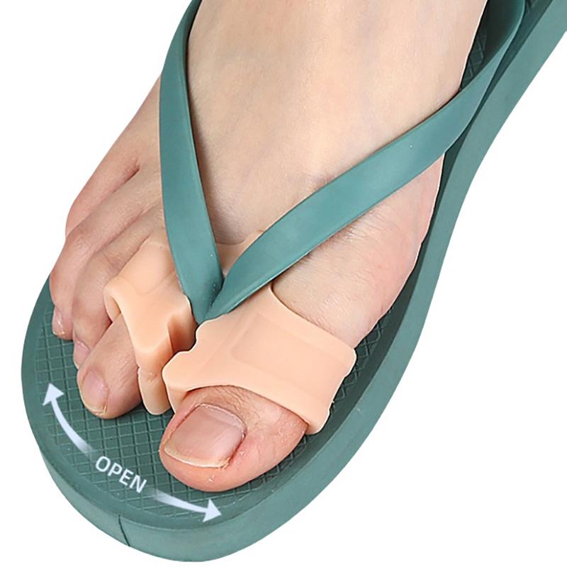 Toe Spreader Separatorfoot Care Tool Silicone Bunion Hallux Valgus Corrector Thumb Finger Correction Straightener 1Pc