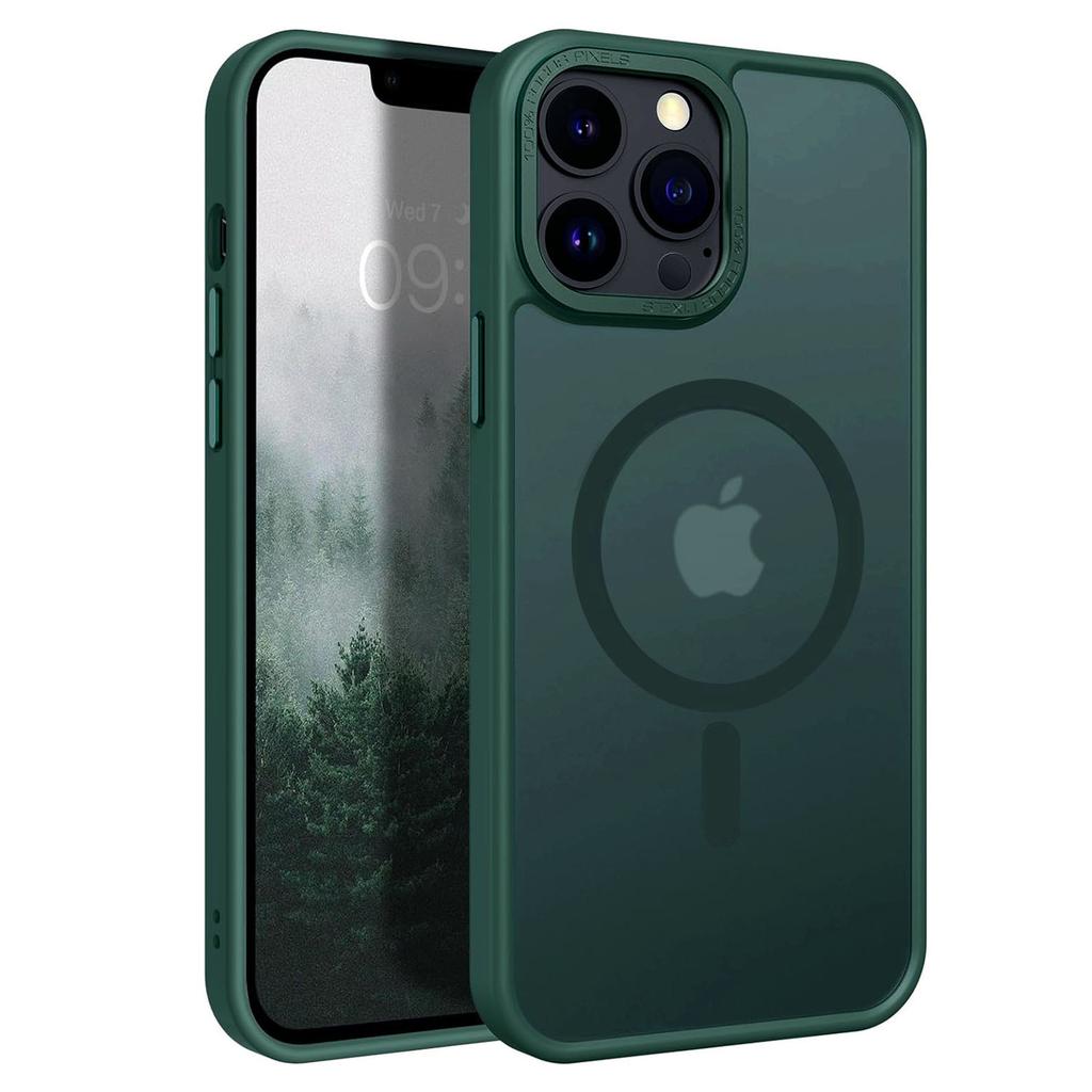 Nowy Model Etui Magnetyczne na Telefon Apple 15 IPhone 14 Wyczuwalny w Dotyku Spray Olejowy 16 Matowa Powłoka Odporna na Upadki 11 Etui Ochronne