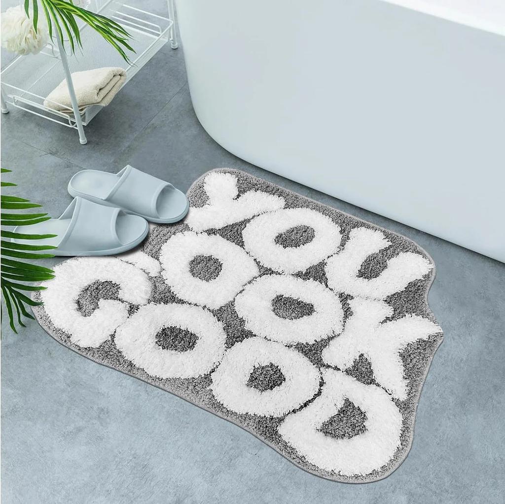 Faux Cashmere Absorbent Floor Mat Bath Door Rug Fast Dry For Entryway Bathroom Hallway In Stock Gift For Families