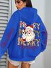Women's Hip Hop Streetwear Santa Claus Hoodie – Autumn Style