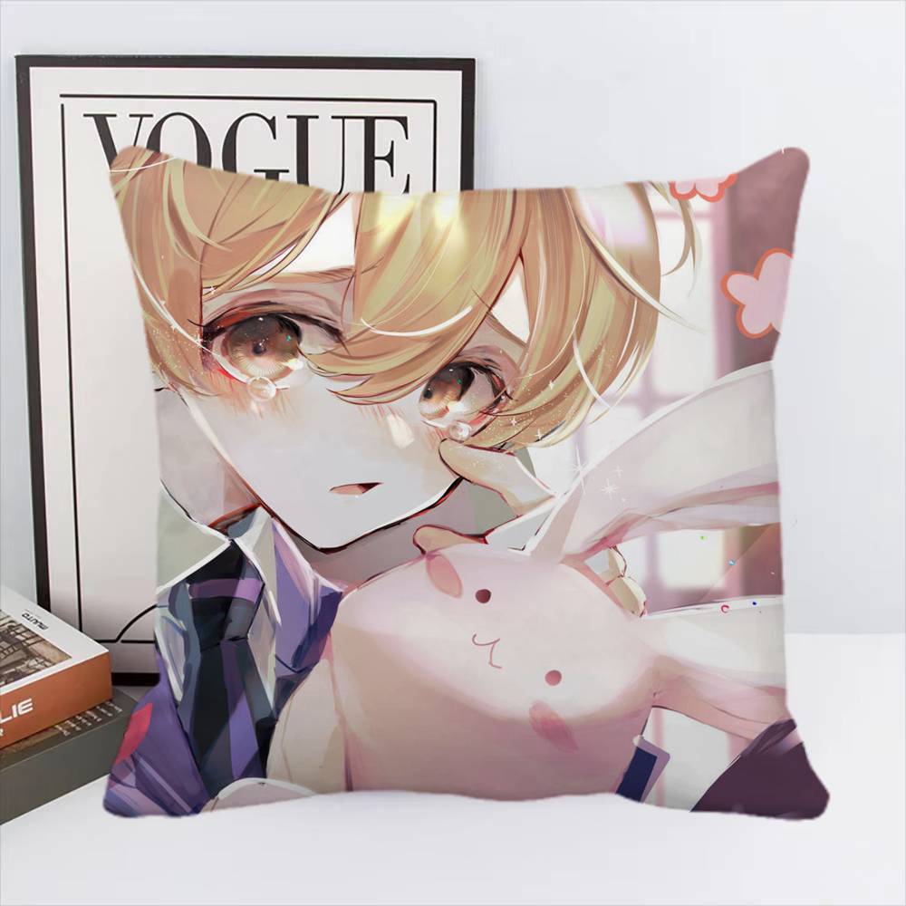 Anime Ouran High School Host Club Individual Pillow Case Square Pillow Bedroom Sofa Leisure Comfort Cushion Home Decoration