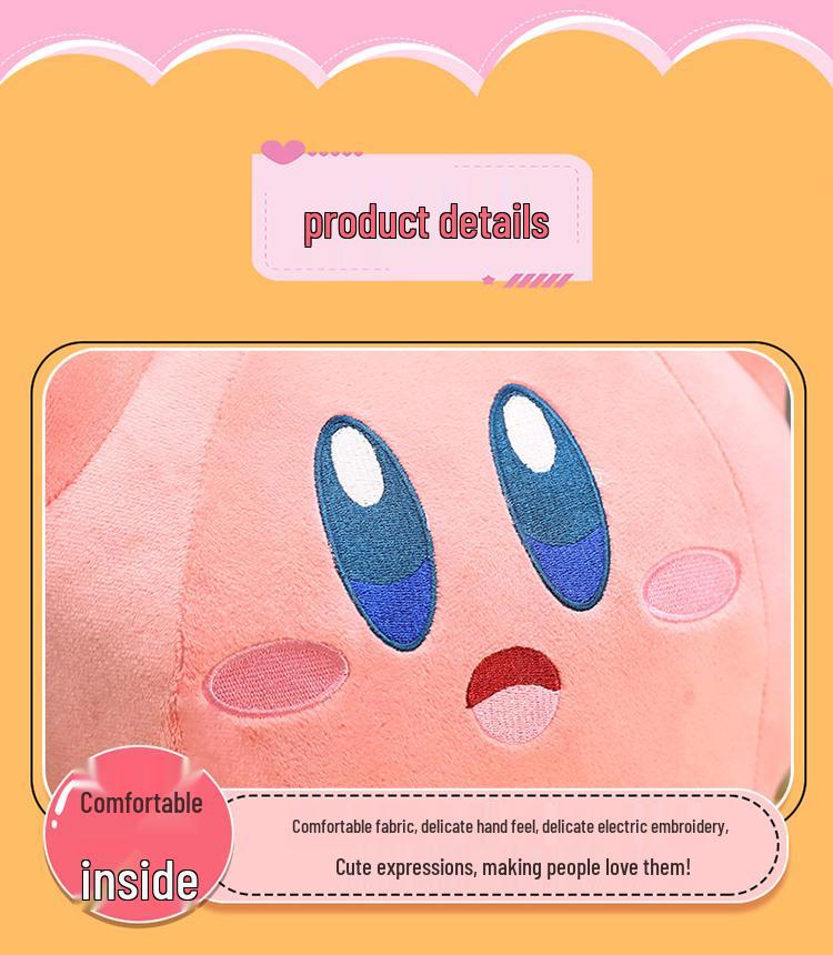 Kirby Heart Chef Plush Pillow Toy