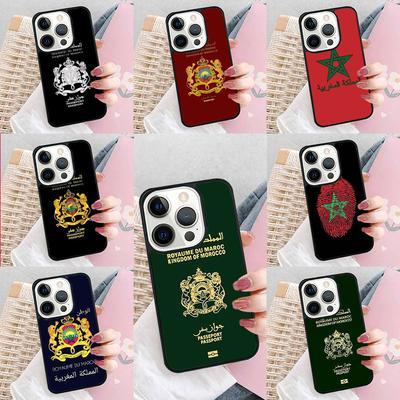 Morocco Flag Phone Case For iPhone 17 Air 15 16e 14 13 Pro Max Coque 12 11 Pro Max PLUS Cover