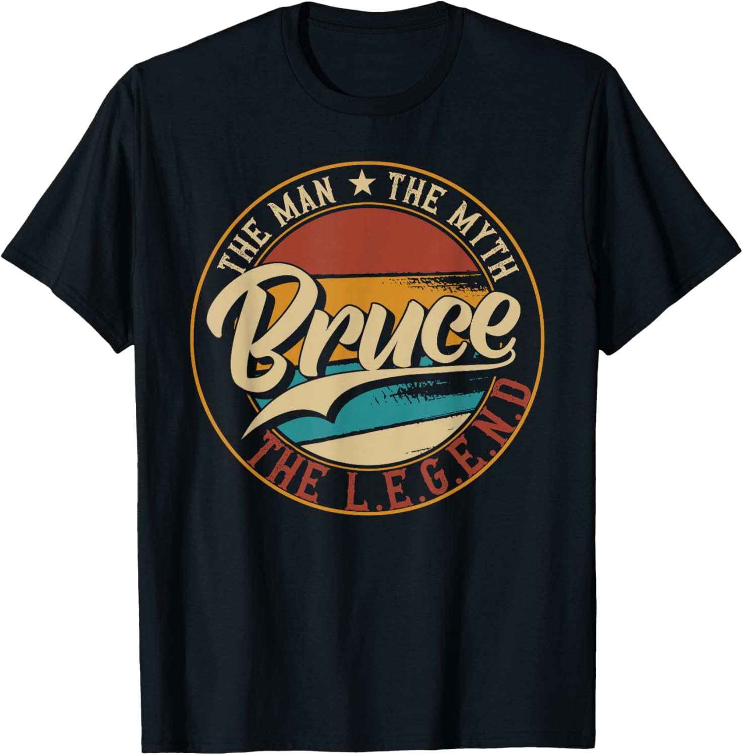 Bruce The Man The Myth The Legend T-Shirt S разноцветный