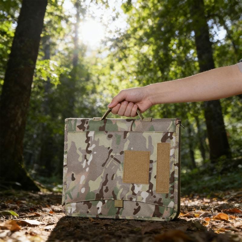 Geräumige Ledermappen mit mehreren Fächern und Taschen zur Organisation, essentielle Größe 14x11 Zoll