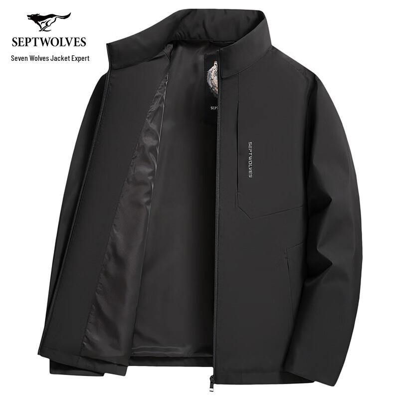 Мужская ветровка Septwolves для активного отдыха 2XL (180) чёрный