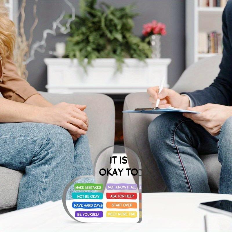 "It Is Okay To Be Yourself" Heart - Mental Health Gift for Counseling Offices & Classrooms