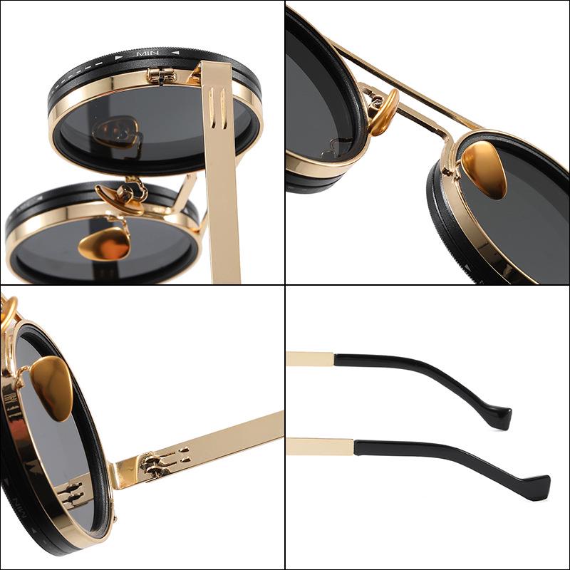 2025 Industrial Punk Style Sunglasses: New Camera ND Lens, Adjustable Multi-Level Polarizing, Prescription-Ready