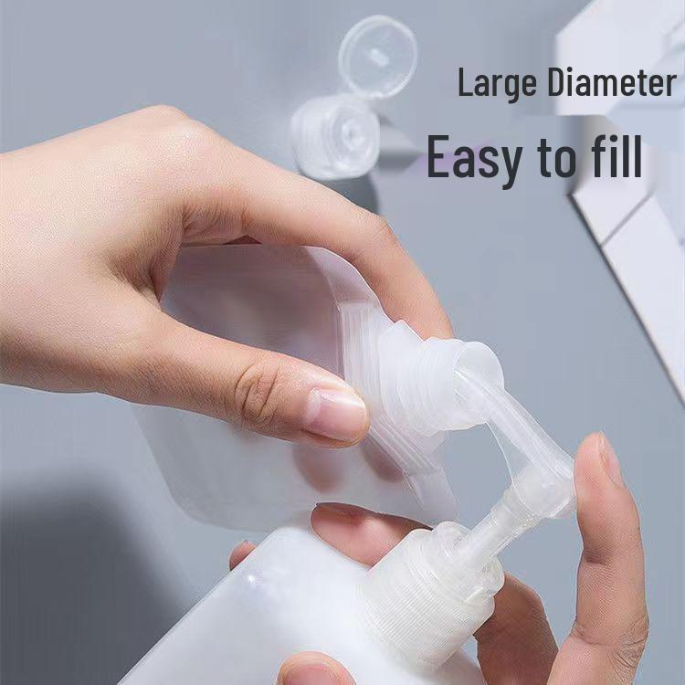 Travel Cosmetic Dispenser Set: Portable Squeeze Bottles for Shampoo, Lotion, and Facial Cleanser