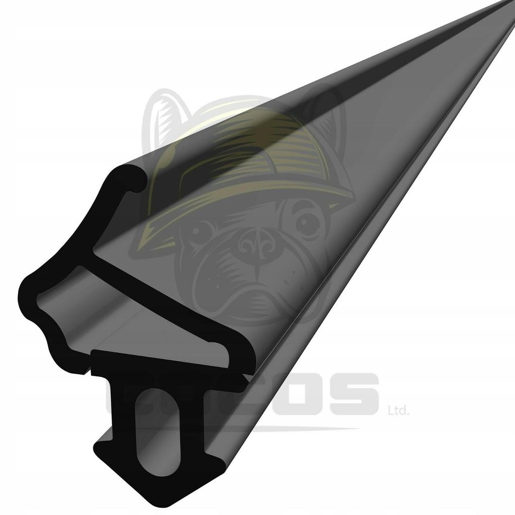 Seal for PVC windows S-1172 ALUPLAST BLACK 1m