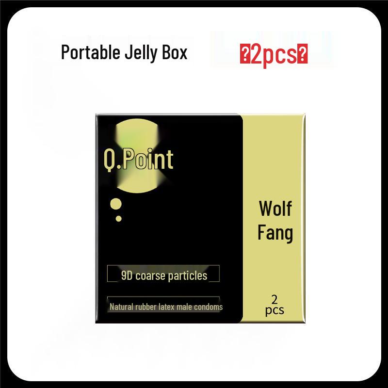 Q-point Hyaluronic Acid 001 Large Particle Delay Condoms - Long-lasting Contraceptives for Adults
