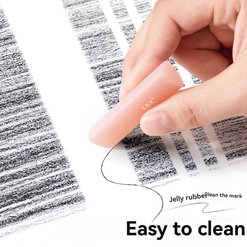 Jelly Eraser Clean Marks Soft Texture Must Have Elementary School Students Exams Comes Bucket Is Super Clean Suitable Practical