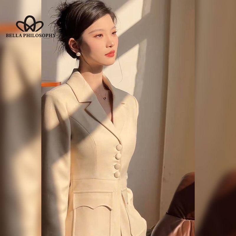 Slim Jacket Versatile Long Skirt Female Spring Noble Celebrity Suit Women's Casual Style Suit Office Lady Suit