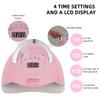 Big Power Nail Polishing Lamp For Curing All Gel Nail Polish Nail Dryer With Large 66LEDs LCD Smart Nail Dryer Tools