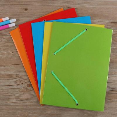 In-Stock A4 Colored Paper Document Holder with Elastic Band