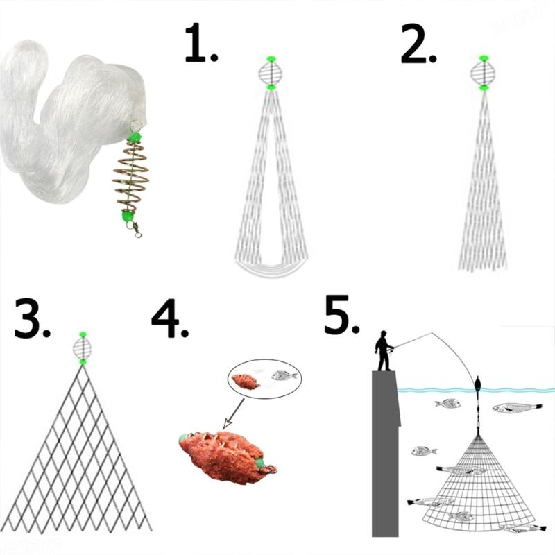 Professional Fishing Equipment Outdoor Fishing Net Efficient Fishing Net for Serious Fishing Activity