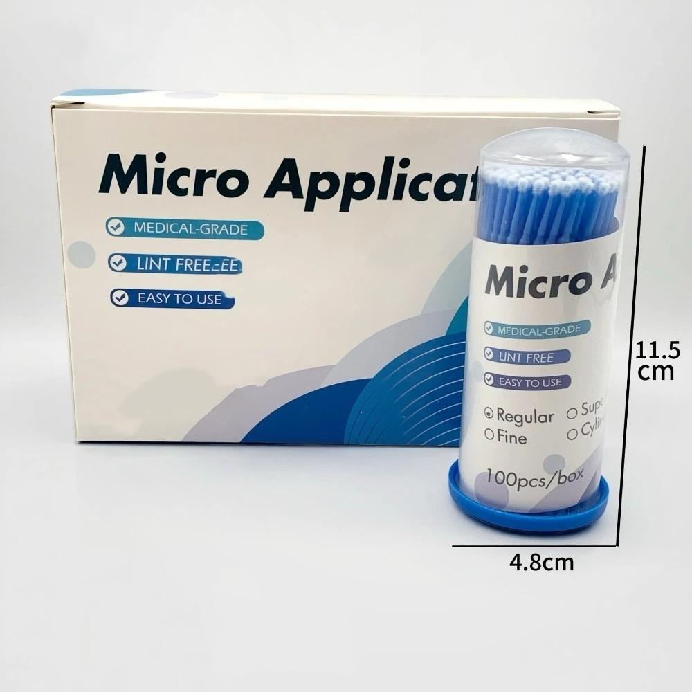 100Pcs/Box Disposable Micro Brushes Applicators Micro Size Extension Tool Dental Micro Brush Applicators Professional