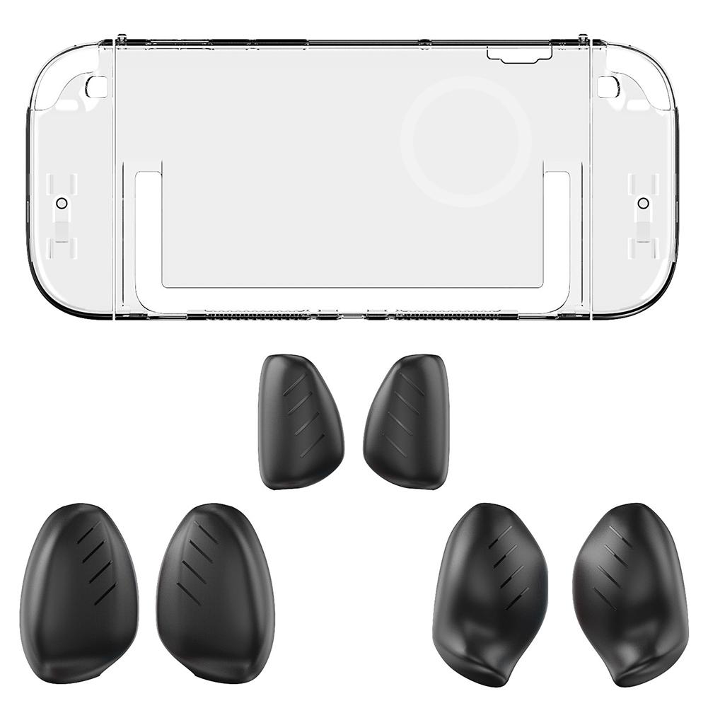 Transparent/Black PC Hard Case for NS 2 Joycon Gamepad Controller Protective Shell Cover Full Protector For Switch 2 Accessories