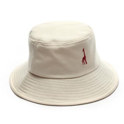 Bucket Hat Outdoor Sports Travel Sunscreen Sunshade Sun Hat Giraffe Embroidery Couple Basin Hat