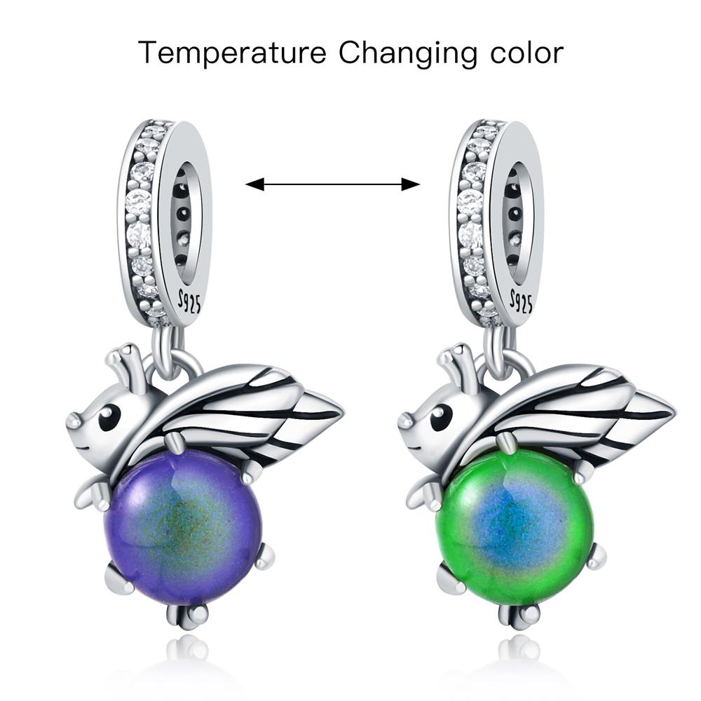 Copper Temperature Change Color Series Pendant Charms Beads Fit Original Wear Bracelets Diy Jewelry Accessory