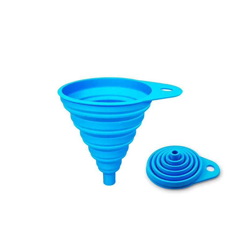Car Engine Funnel Universal Silicone Liquid Funnel Washer Fluid Change Foldable Portable Auto Engine Oil Petrol Change Funnels