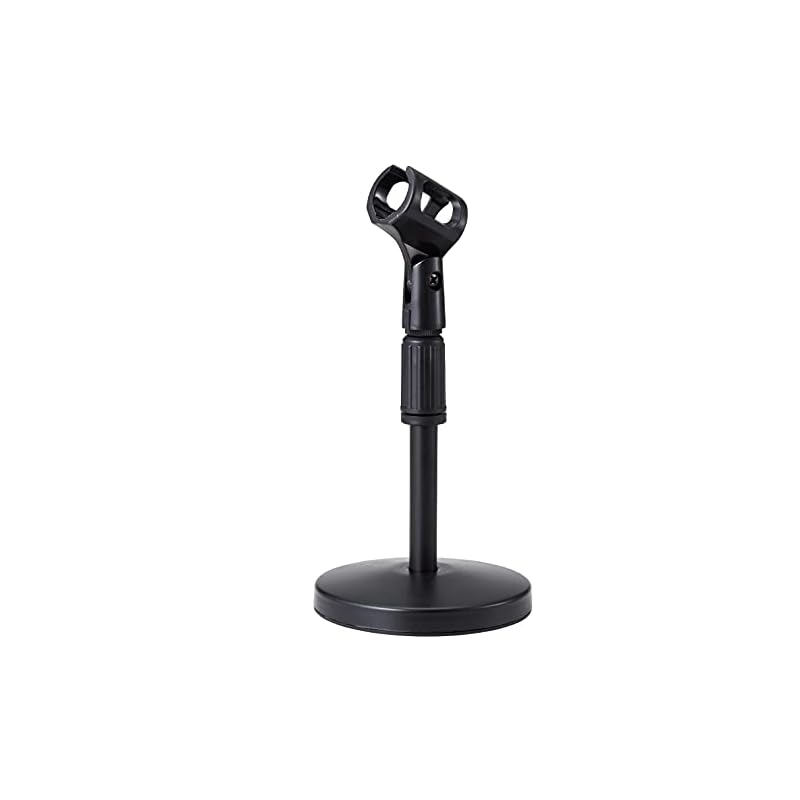 ELECOM HS-DSARMBK Microphone Stand / Desktop Type / Height and Angle Adjustable / Black