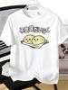 Unisexs Tee Cartoon Snack Japanese Letter Graphic Print Cotton Short Sleeve Male Casual Streetwear Outdoor Daily Basic Fashion Top