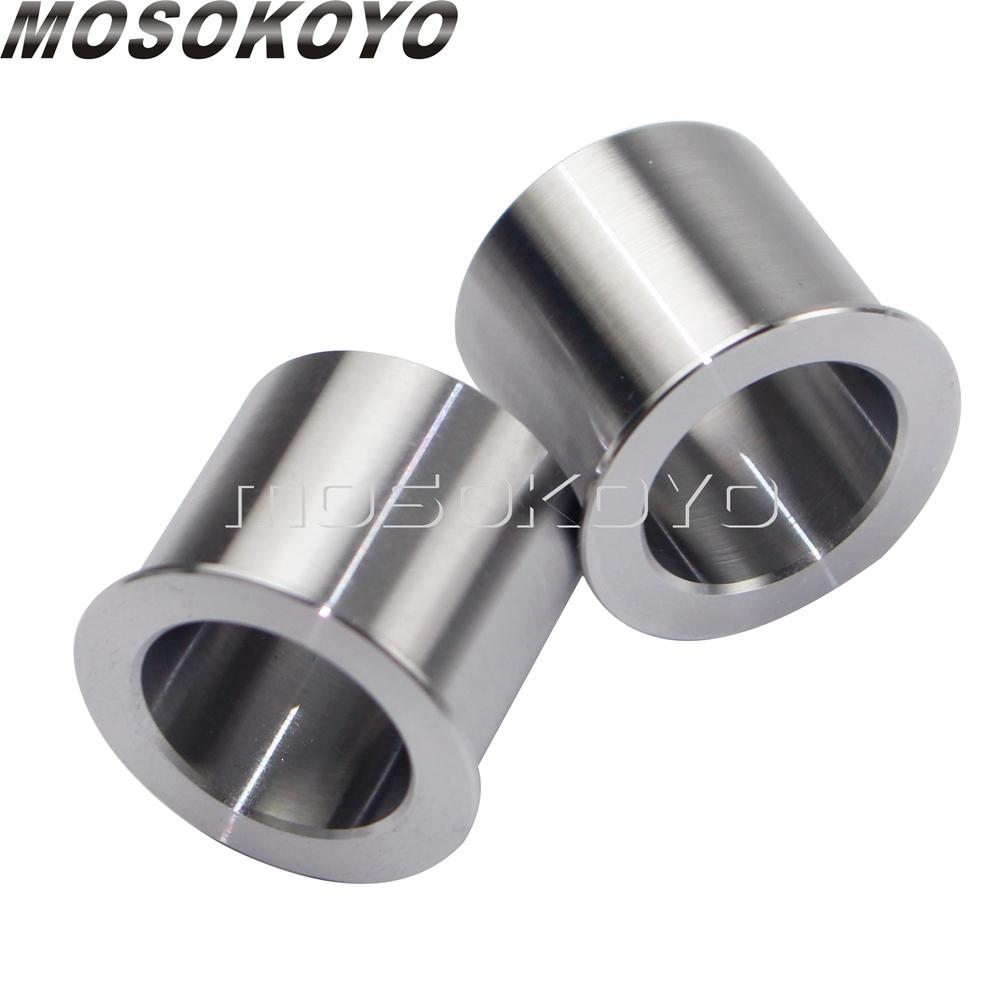 For Harley Wheel Bearing Reducers 1" To 3/4" Axle Reducer Spacer Kit for Sportster Touring Softail Dyna with 1" Sealed Bearings
