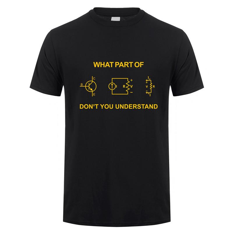 Electrical Engineer T Shirt Summer Men Short Sleeve Cotton Funny Engineering Sarcasm T-shirts Cool Man Tshirt Gift  JL-102