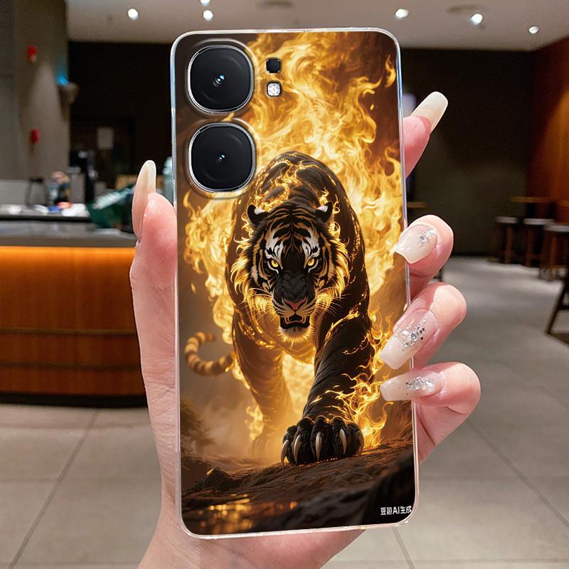 Casing For Vivo iQOO Neo9 Neo9s Pro+ Neo 9 9s Pro Plus 5G Luxury Dragon Cute Cool Boys Girls Transparent Phone Case Back Cover